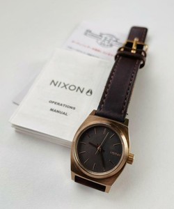 nixon time teller leather strap