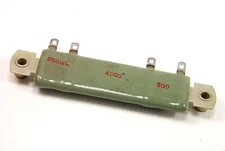 WARD LEONARD 50 Ohm 35 Watt Center Tap Wirewound Resistor 25 ohm Center Tap Qty2