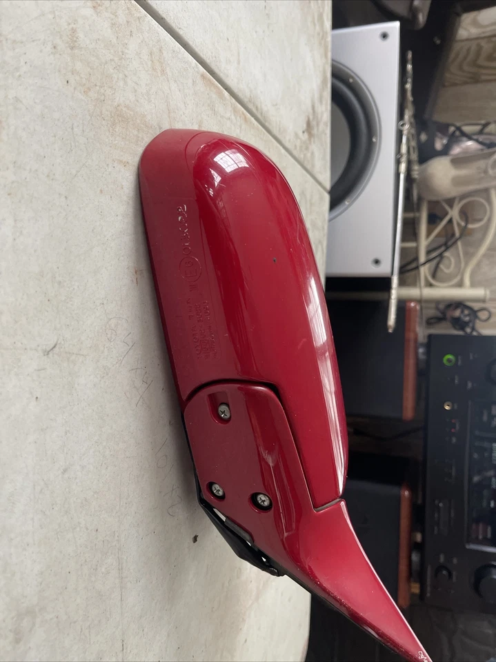 Espejo retrovisor derecho Toyota Celica 1996. Rojo Foto 4 de 4