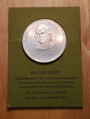 Red Rose Coin Club- William Henry- Lancaster Patriot- Bicentennial ...