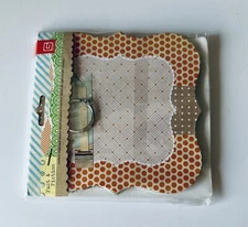 FACT & FICTION PRINTED CHIPBOARD ALBUM ~ 5 SHEETS APPROXIMATE SIZE 6x6 INCHES