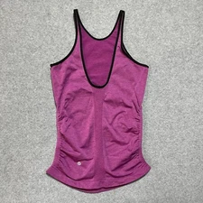 Lululemon In The Flow Tank Size 4 Regal Plum Purple Top Ruched Scoop Back