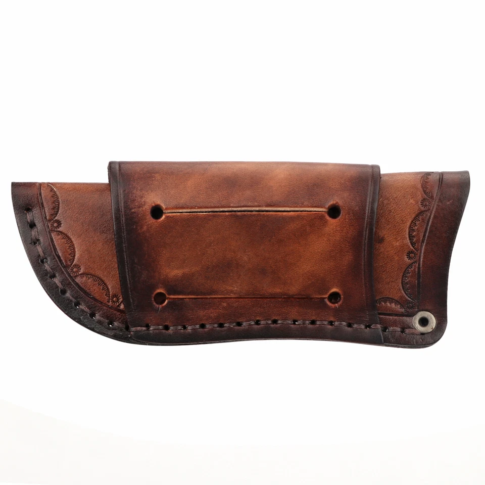 TOURBON Real Leather Folding Knife Belt Holster Horizontal/Vertical Sheath US - Image 4 of 4
