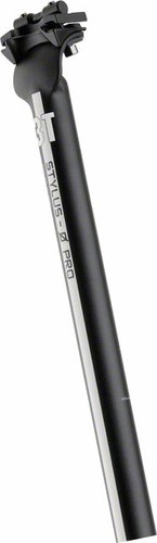 Tige De Selle ZOOM V535135A – Acier, Diamètre 28,6 X 350 Mm, Recul 17,5 Mm, Couleur Noire, Neuve