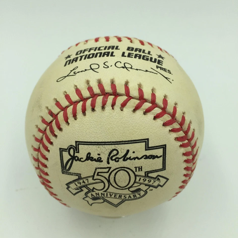 Rare 1997 Roy Halladay Rookie Signed Jackie Robinson Day NL Baseball JSA COA - Image 2 of 4