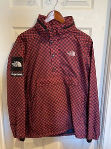 red checkered windbreaker