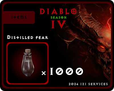 D4 Diablo 4 Season 7 Vessel of Hatred 1000X Destilled Fear / Beat on the ICE