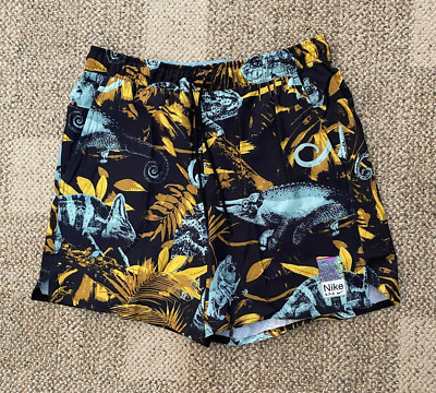 Nike Shorts Unlimited Studio '72 Unlined Woven Reptile Print FB7980-309 Men's L