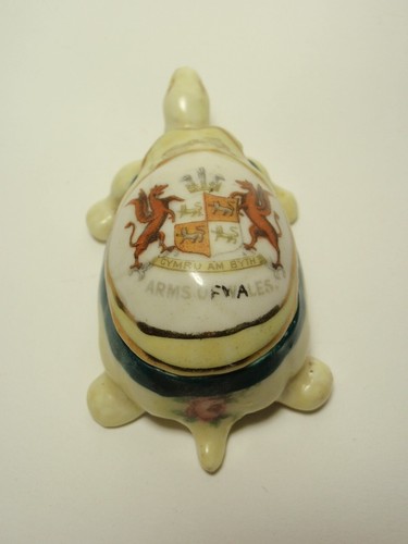 Vintage Porcelain Crest Shell Turtle Trinket Box - Bild 4 von 9