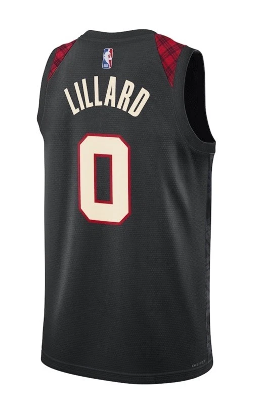 New Mens Nike NBA Portland Trail Blazers Lillard #0 Jersey Rip City DX8517 XL - Image 3 of 3