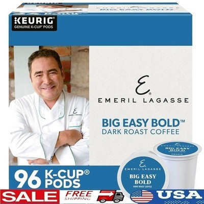 Dark Roast Coffee Capsules K-Cup Compatible Caffeinated Pods Rich Flavor Box New