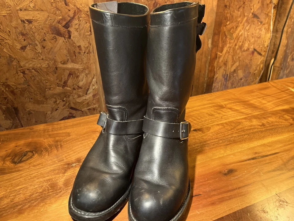 Botas de Ingeniero Georgia Años 70 De Colección Talla 9 Hechas en EE. UU. Puntera Suave 769 Cuero Clásico Foto 4 de 4