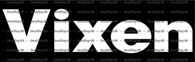 VIXEN OPTICS - Scopes - Hunting / Shooting - Vinyl Die-Cut Peel N' Stick Decals