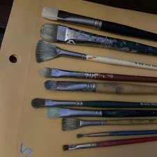 Paint Brush Set five:  X 10