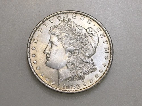 1883-O $1 MORGAN SILVER ONE DOLLAR CH/GEM BU