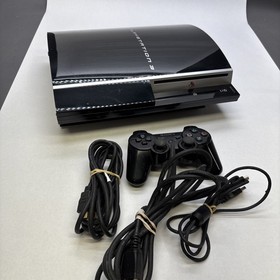 Sony PlayStation 3 Fat PS3 80GB Black Console Gaming System CECHL01