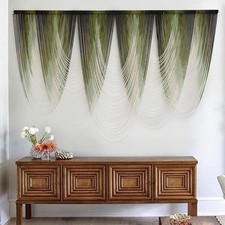 Macrame Wall Hanging Dip-Dyed Large Macrame Wall Decor Yarn Tapestry 57" W x ...