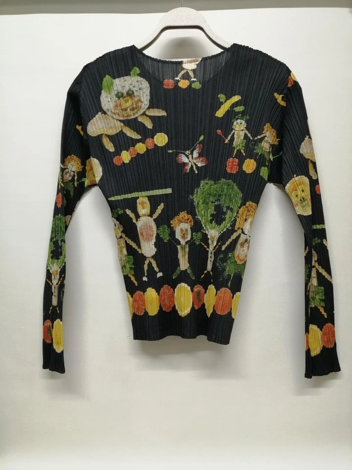 Pleats Please Issey Miyake топ овощи лимон PP41-JK652 женщин подлинный Японии - Изображение 4 из 4