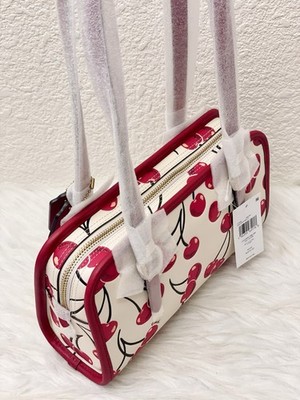NWT Coach Swing Zip Bag With Cherry Print $425 NWT CZ494 | eBay