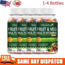 1-4PCS VEGGIES & FRUIT Supplements 60 Veggie & Fruit Capsules Vitamins Minerals