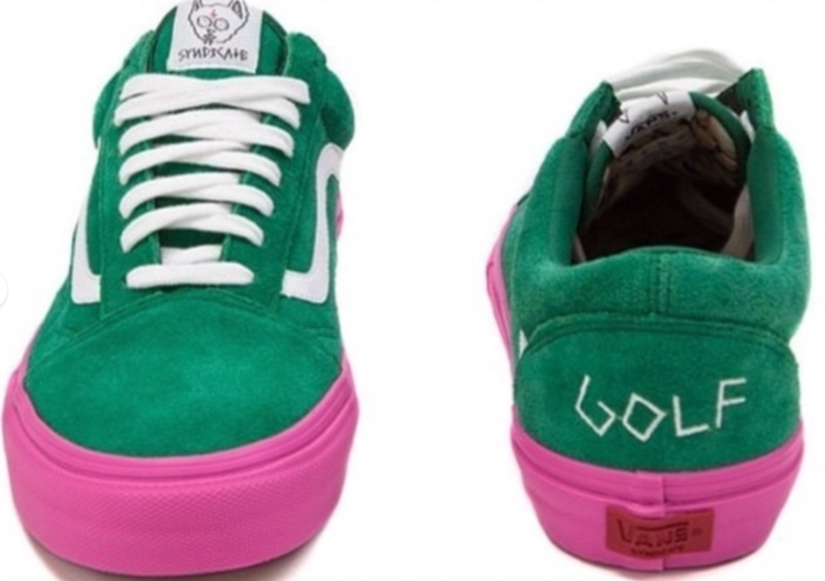 Vans Golf Wang Old Skool Pro S Mens 10.5 Green and Pink Tyler The