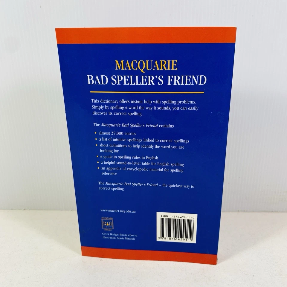 Macquarie Bad Speller's Friend by The Macquarie Library (Small Paperback, 1999) - Image 2 of 4