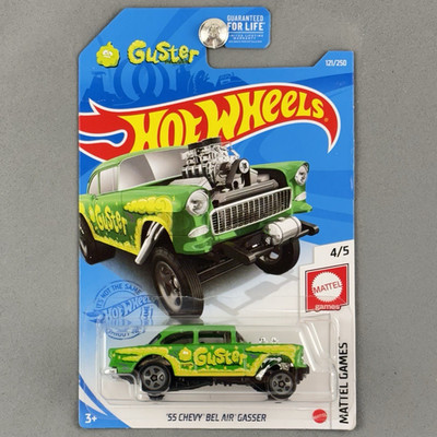 2021 Hot Wheels '55 Chevy Bel Air Gasser Green Guster Mattel Games Series 4/5