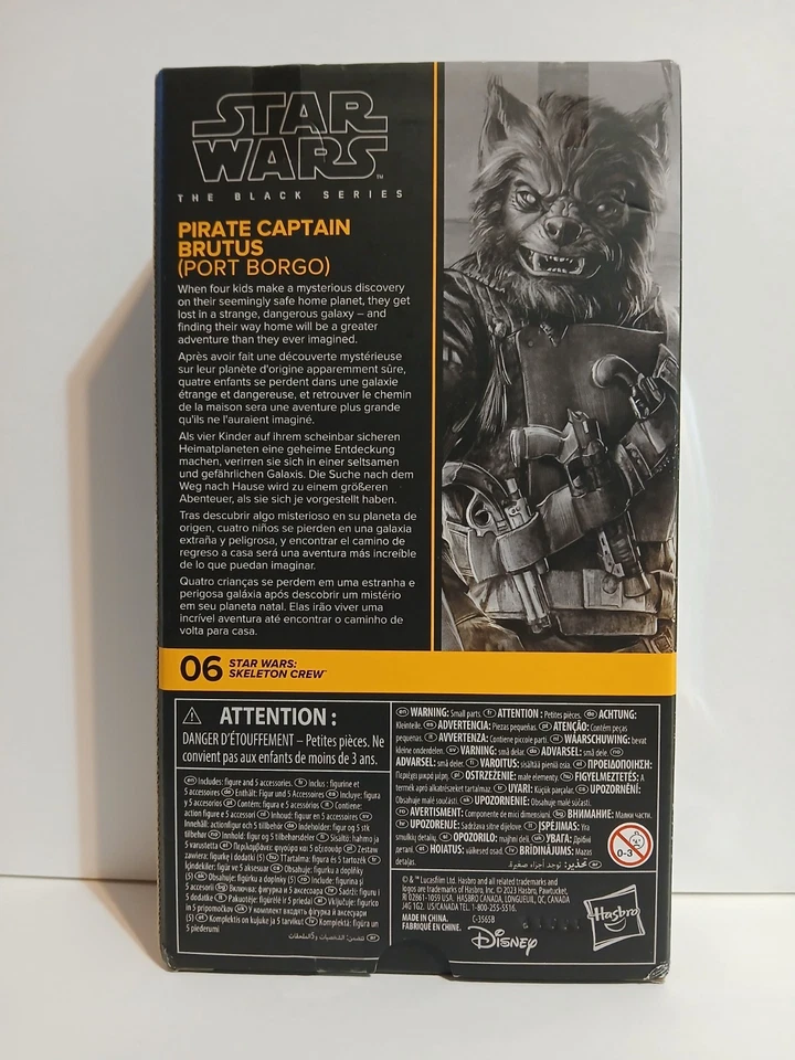 Figura de acción Star Wars Black Series Skeleton Crew Pirate Captain Brutus 6" pulgadas Foto 3 de 4