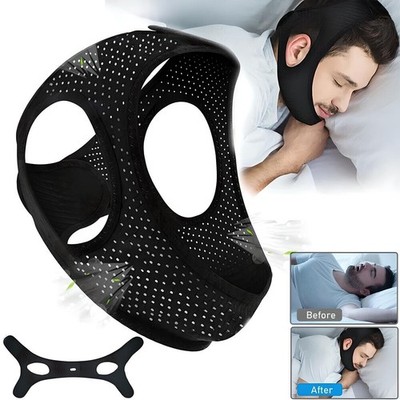 Snore Stop Anti Snoring Chin Strap Sleep Apnea Belt Snoreless Sleep Jaw Solution