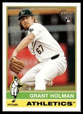 Grant Holman 2025 Topps Heritage Rookie Card RC ! #40 Athletics