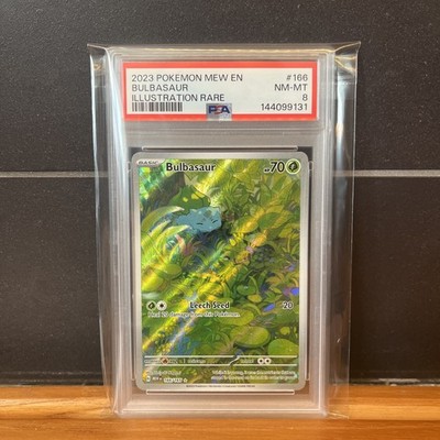 PSA 8 Bulbasaur 2023 S & V 151 Illustration Rare FA Holo 166/165