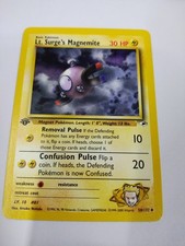 MINT 1st Edition Lt. Surge's Magnemite 50/132 - Gym Heroes - Common - Pokemon -
