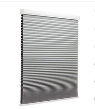 MYshade Blackout Cordless Cellular Shades Honeycomb Shade Grey, 31x64 inches