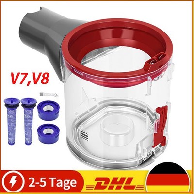 Für Dyson V7 V8 SV10 SV11 Filter Staubbehälter Staub Behälter Mülleimer 96769901