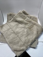 Set of 4 Neutral Decorative Throw Pillow Covers 18" x 18" Pack 4 Beige Fluffy
