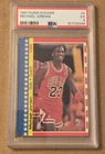 1987 Fleer NBA Sticker Card Michael Jordan #2 PSA 5 "Chicago Bulls"