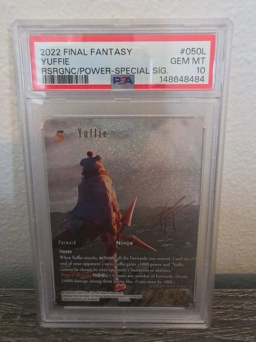 PSA10 18-050L・ユフィ(プレミアム）FFTCG サインカード 英語版 Yuffie 18-050L Resurgence of Power for sale | eBay