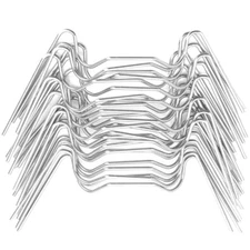 2 Pieces W Shaped Fixing Clips Greenhouse Window Clamps Steel Wire