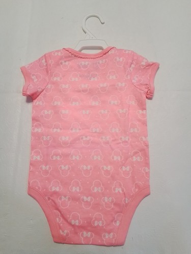 INFANT DISNEY JUMPING BEANS MINNIE MOUSE BODYSUIT SIZE 9 MONTHS. PINK. NEW. - Picture 3 of 3