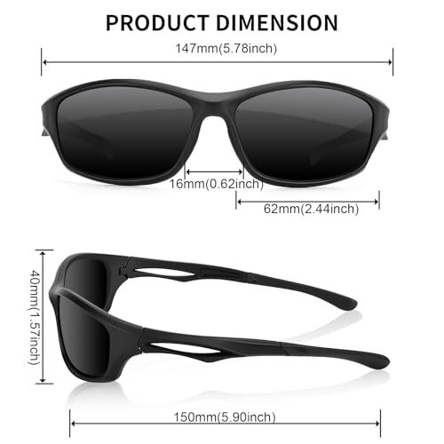 Night Driving Glasses for Men Women Anti Glare HD Polarized Night Vision - Picture 5 of 11