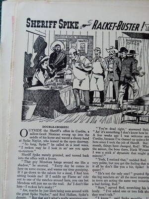 B4g Ephemera 50er Jahre Kurzgeschichte Sheriff Spike Schläger Buster Derek Knight 