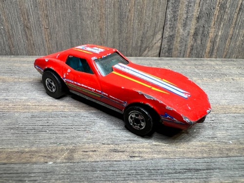 Hot Wheels Blackwalls Corvette Stingray Red Blackwall xploraf - Picture 6 of 8
