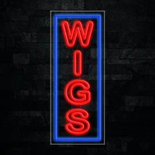 Wigs LED Neon Sign 12"L x 30"H #31036