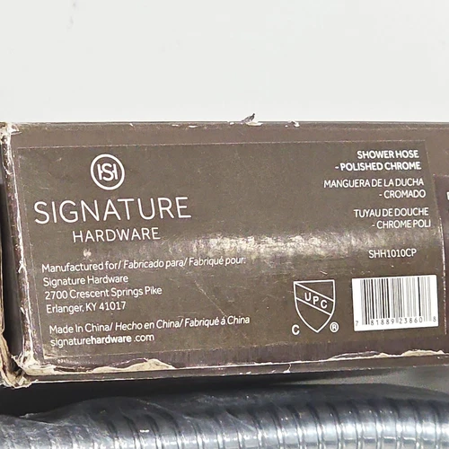 Signature Hardware  449693  Chrome 60" Stretchable Hand Shower Hose - Picture 4 of 4