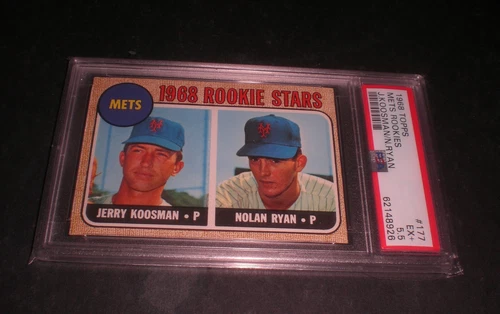 1968 NOLAN RYAN ROOKIE TOPPS #177  PSA  5.5  EX+