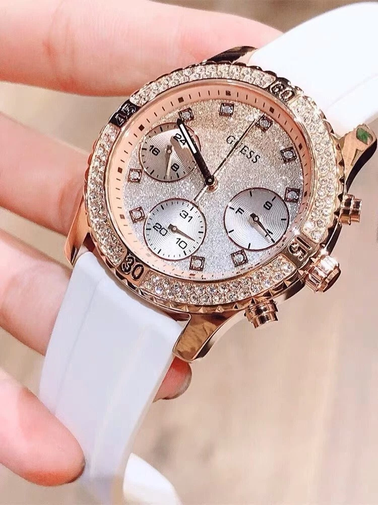 Guess watch women's clearance rose gold tone