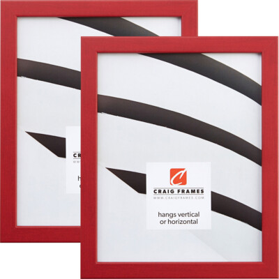 Craig Frames Colori 75, 0.75 Inch Wide Modern Red Picture Frame 2-Pack ...