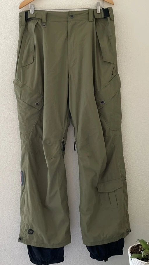 Sessions terrain Series Waterproof Green Snowboard Ski Snow Pants Size L READ