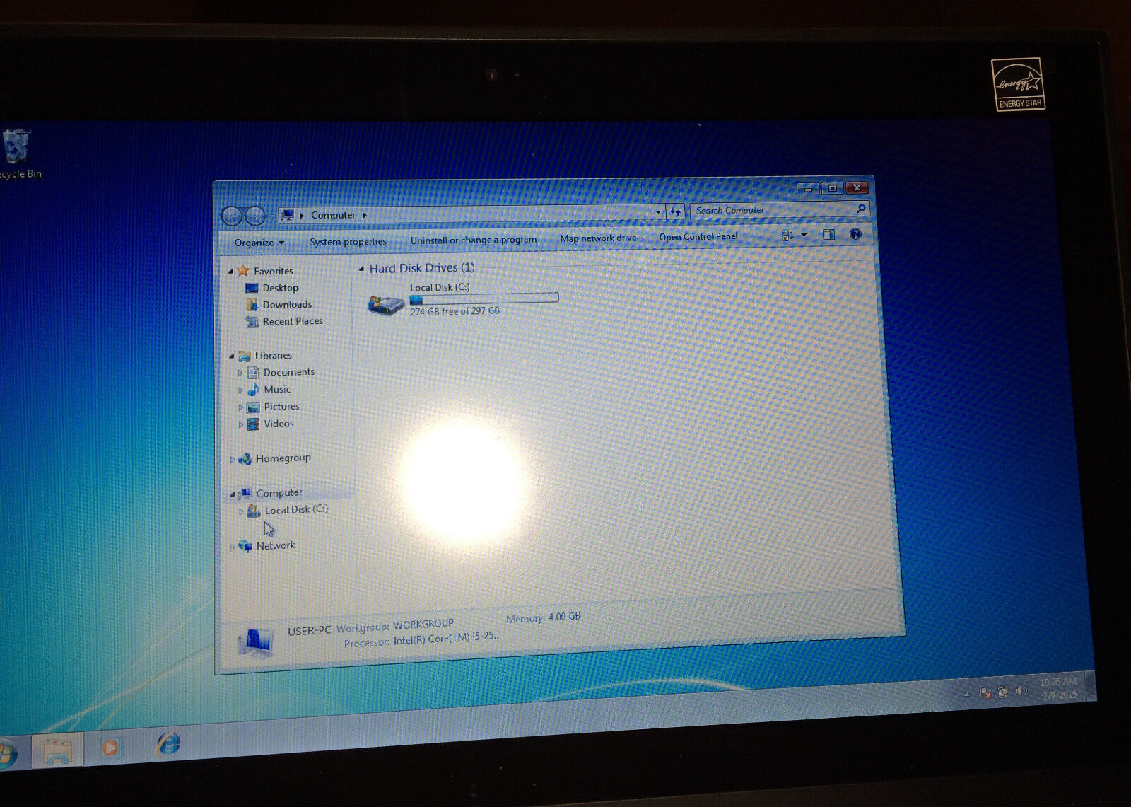 Lenovo Thinkpad X1 Laptop Windows 7 Camera, WIFI, 2.5 GHZ, 4 GB Ram, 320GB  HD