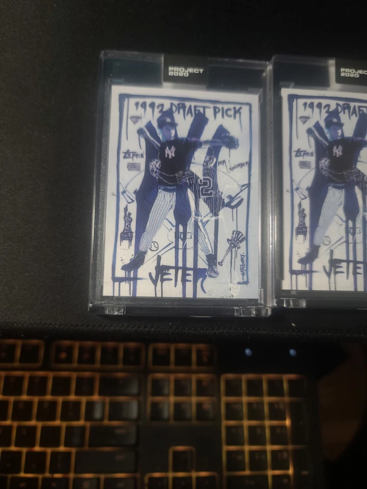 Derek Jeter 93 Topps Project 2020 Gregory Siff x2 - Image 2 of 3